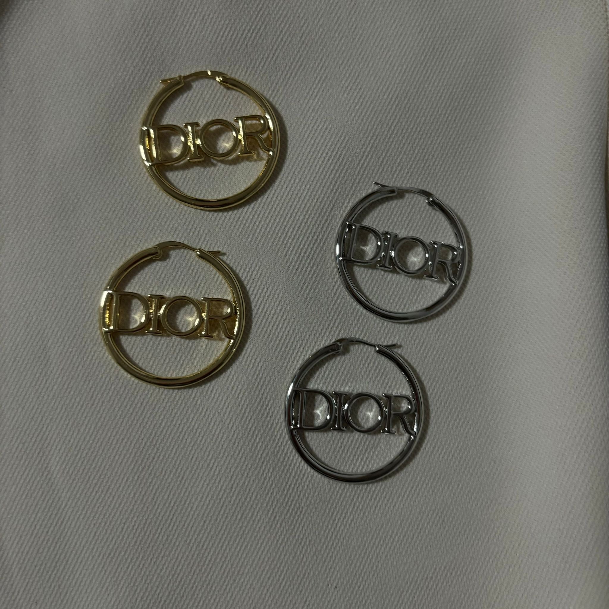 Dina groot rond oorbel